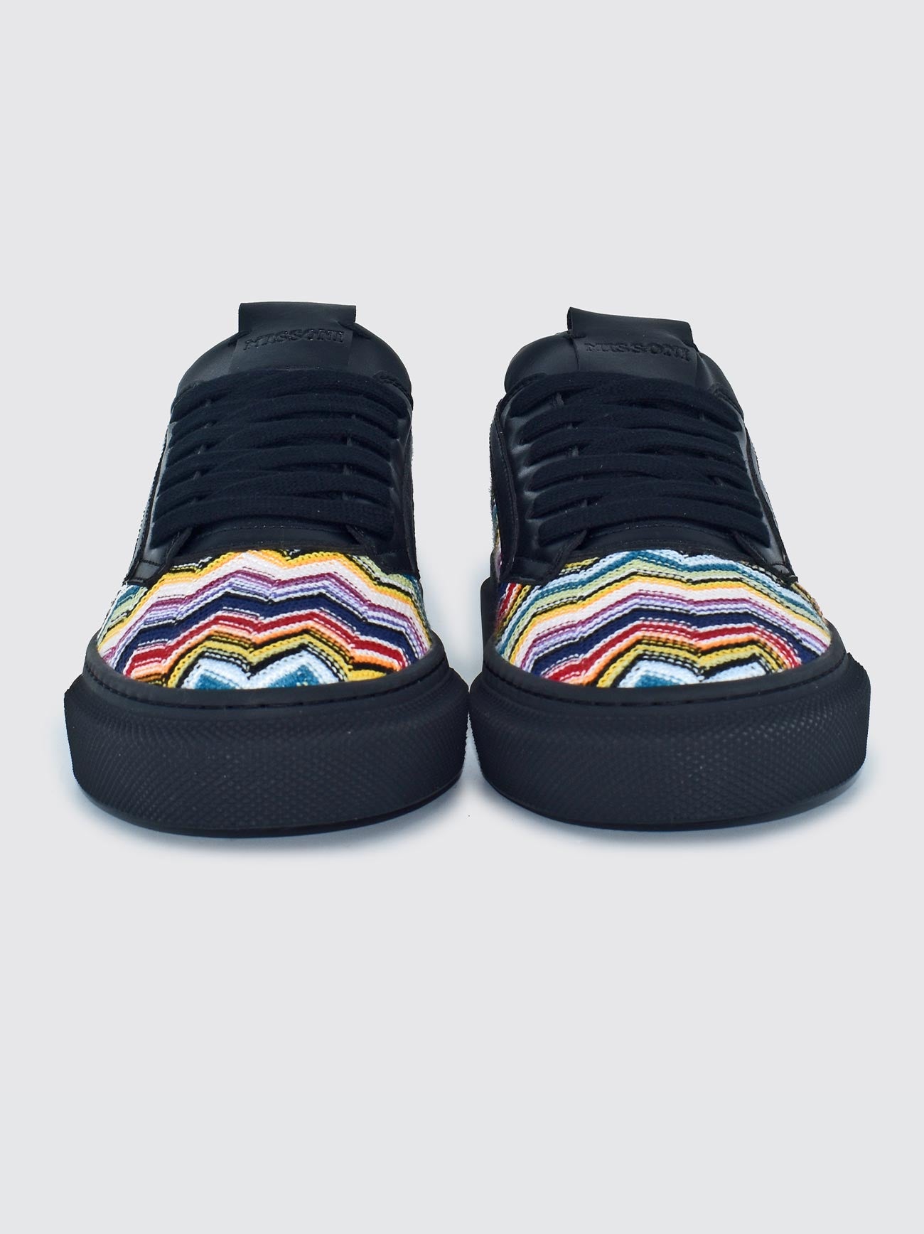 Womens Multicoloured Fabric Lace Up Trainer