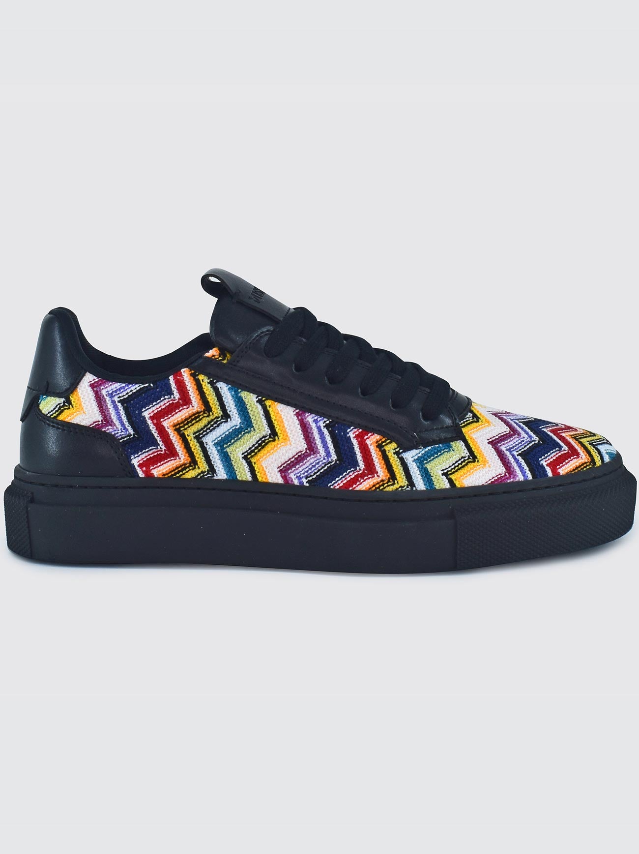 Womens Multicoloured Fabric Lace Up Trainer