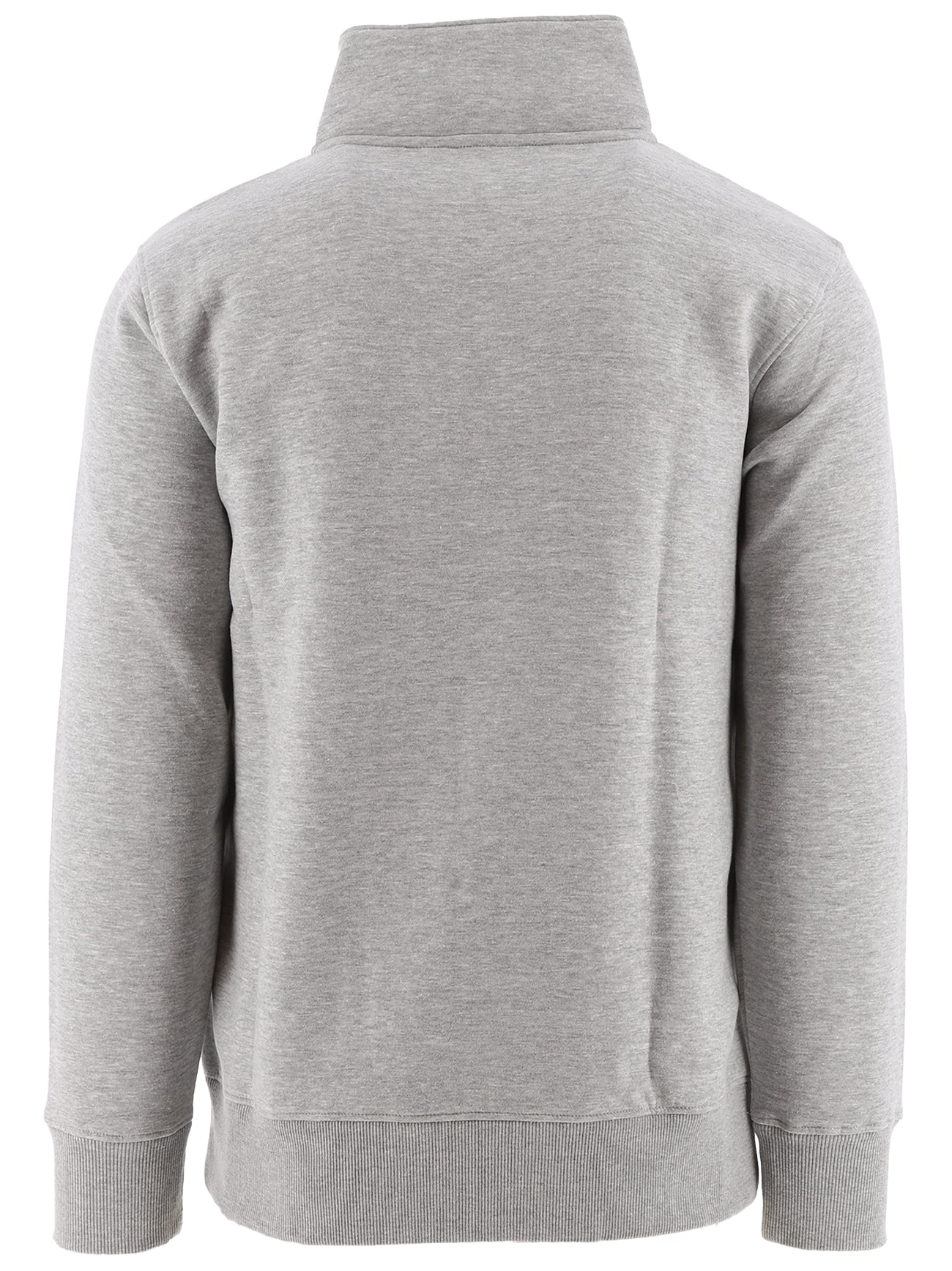 Mens Light Grey Marl Benevento Quarter Zip Sweatshirt