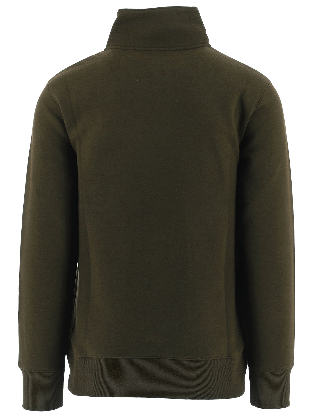 Mens Khaki Benevento Quarter Zip Sweatshirt