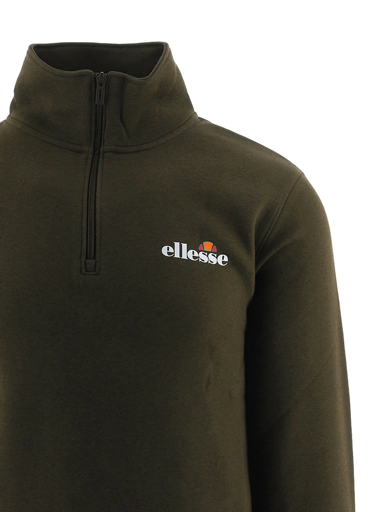 Mens Khaki Benevento Quarter Zip Sweatshirt