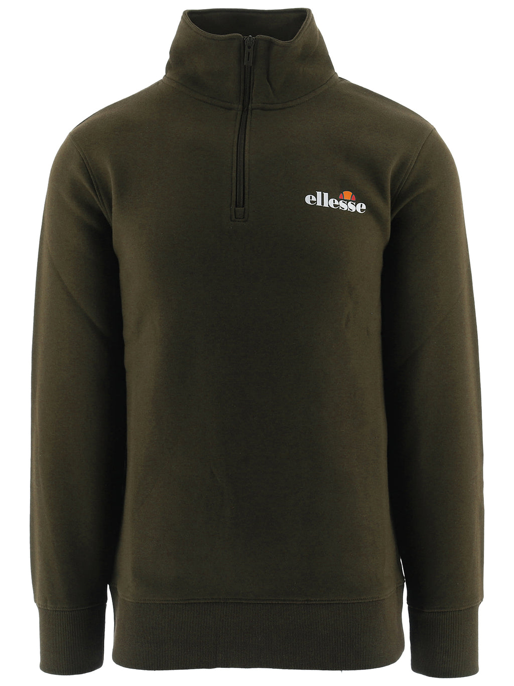 Mens Khaki Benevento Quarter Zip Sweatshirt