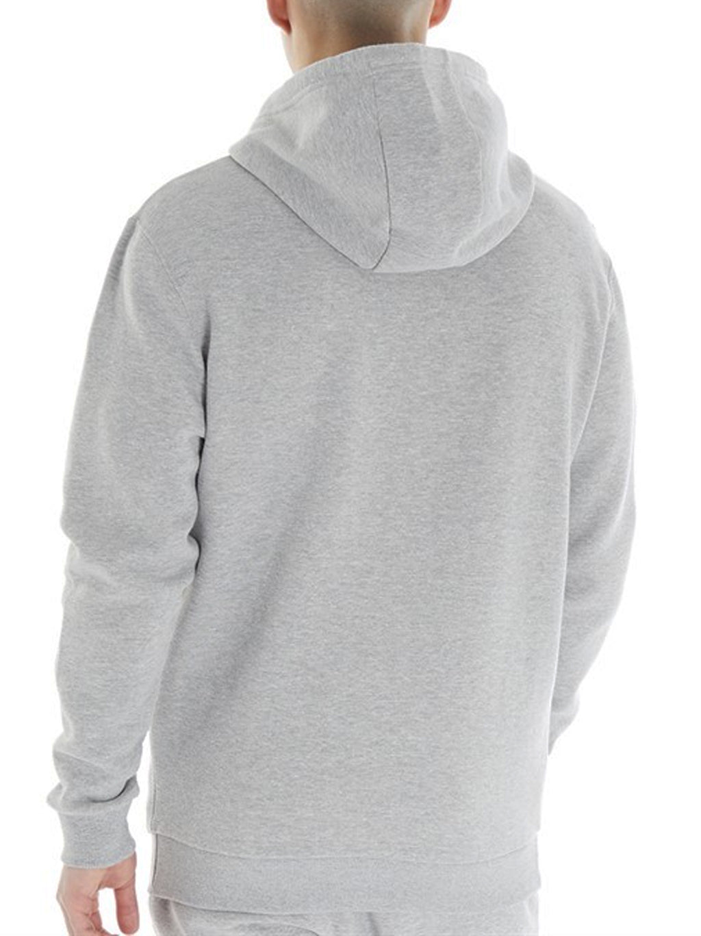 Mens Light Grey Marl Klemerio Full Zip Hoodie