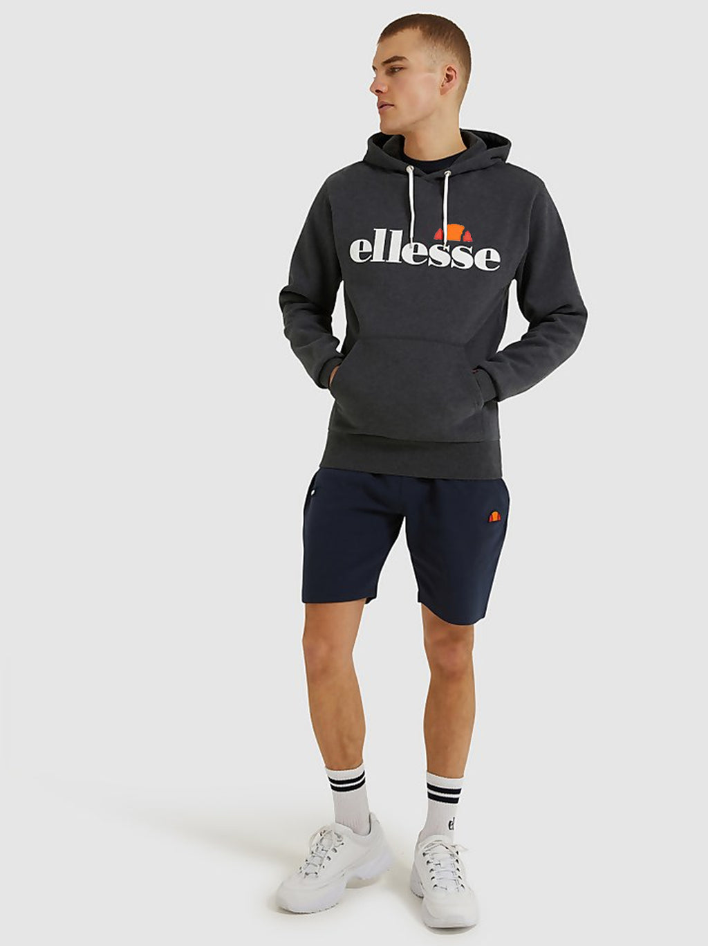 Mens Dark Grey Marl Monesiglio Hoodie