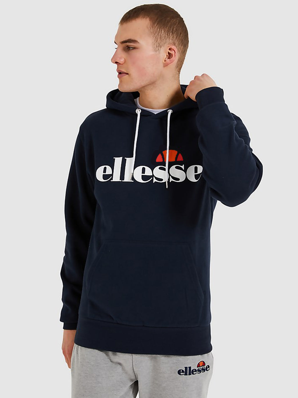 Mens Navy Monesiglio Hoodie