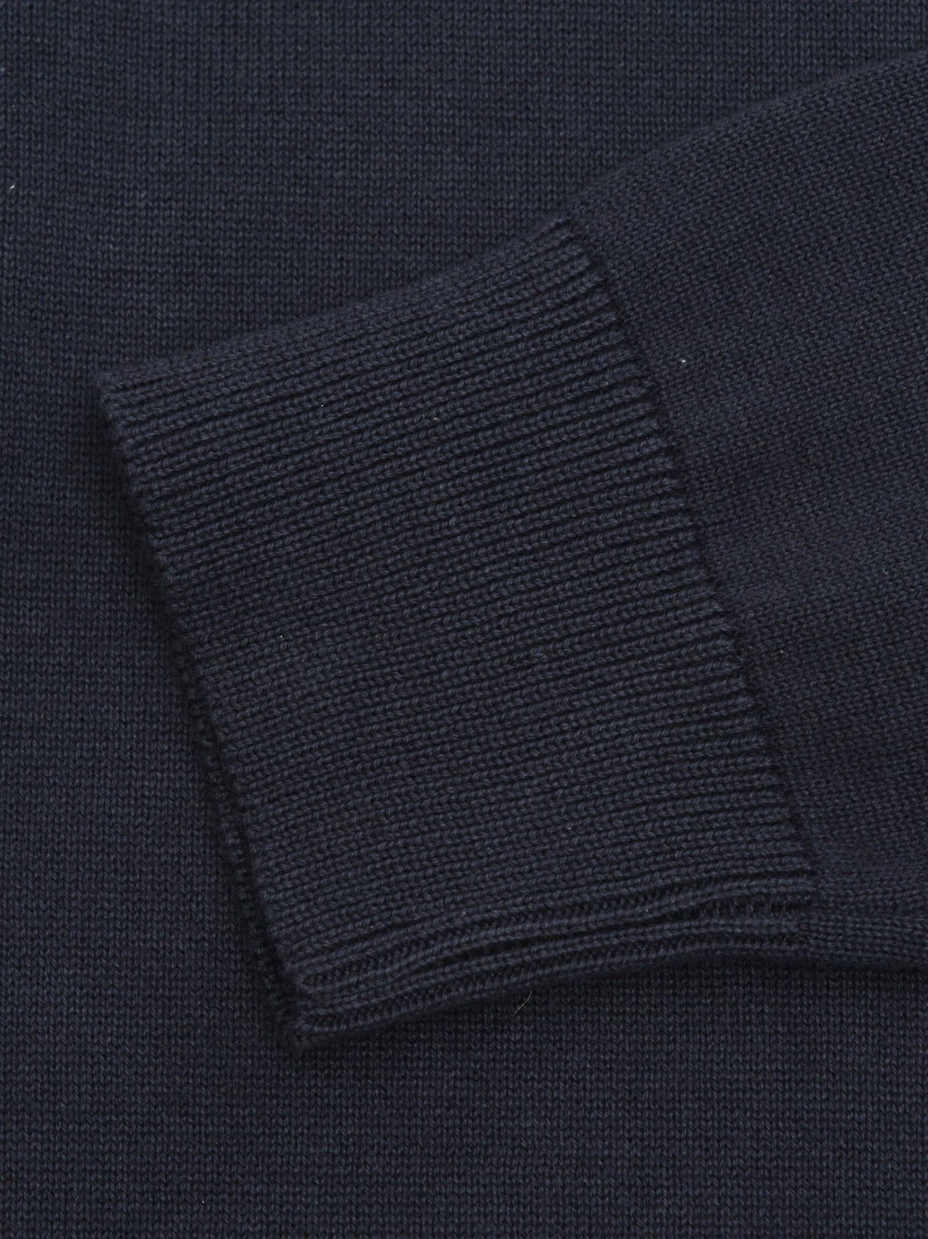 Mens Navy Tobacco Tipped Knitted Jumper