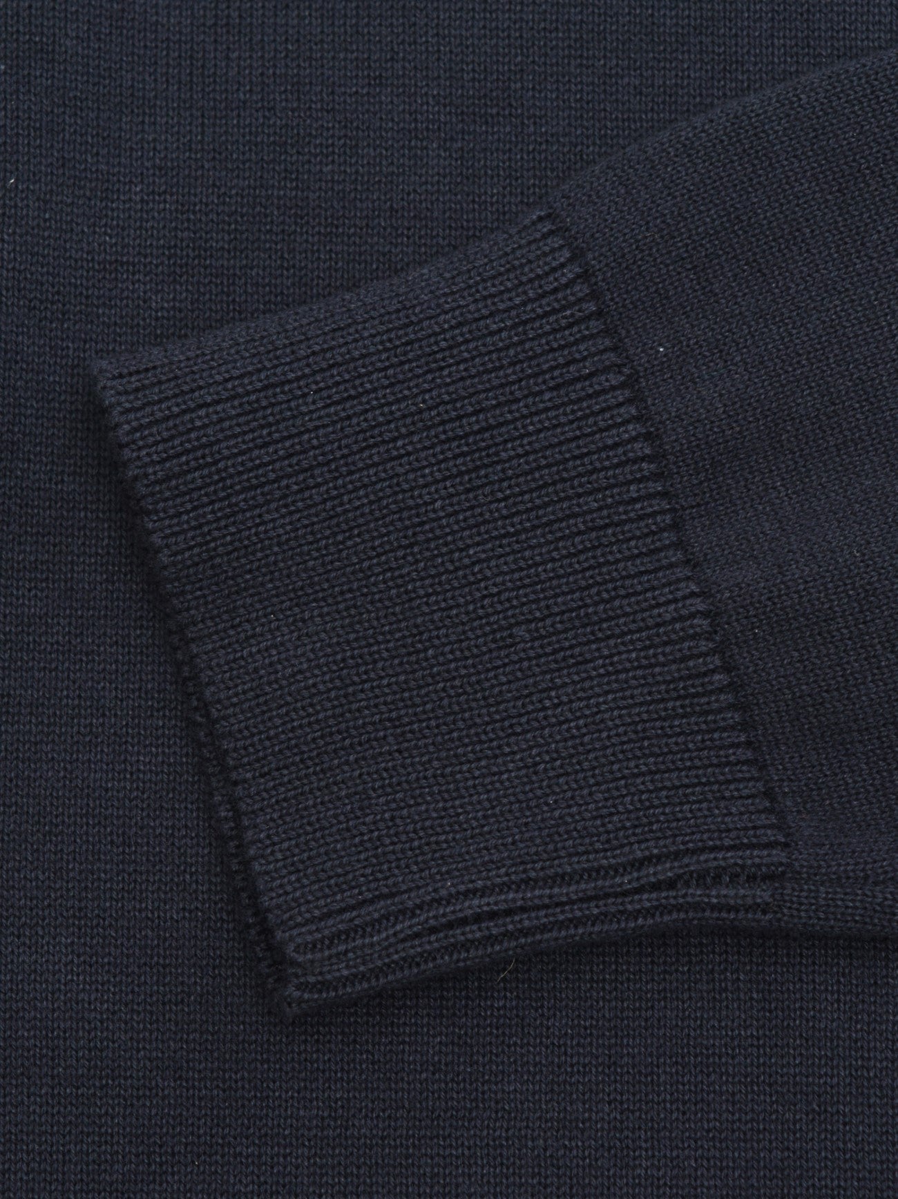 Mens Navy Tobacco Tipped Knitted Jumper