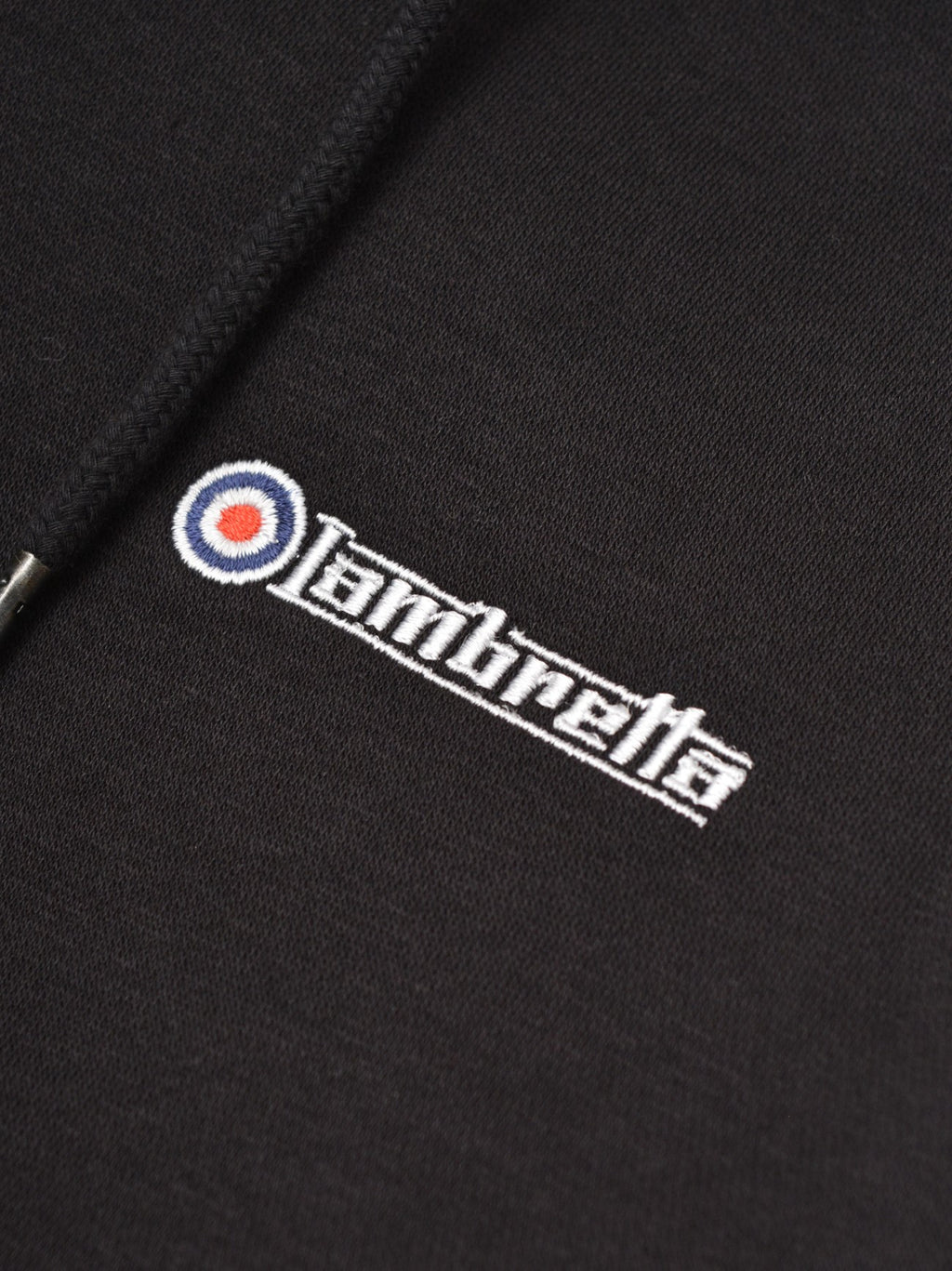 Mens Black Gold Zip Hoodie