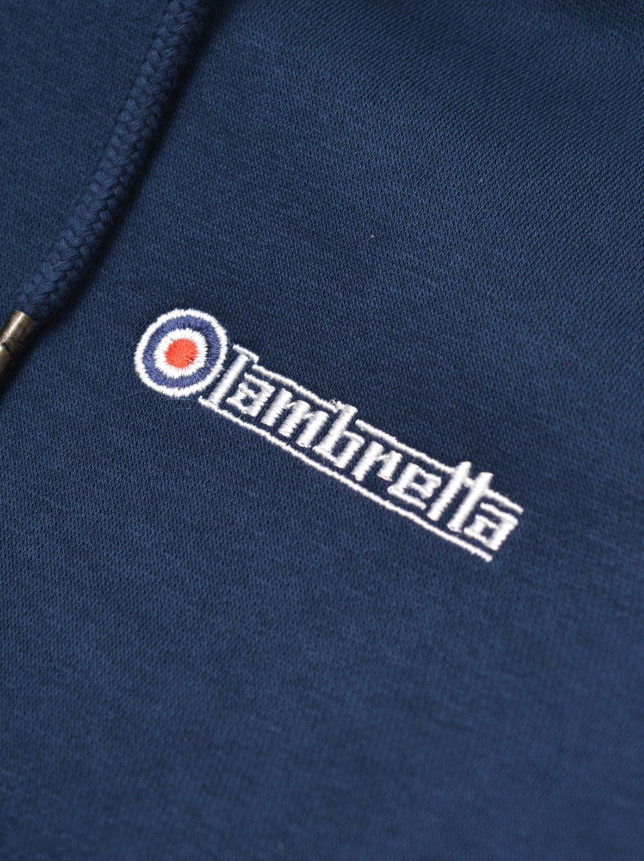 Mens Navy Khaki Zip Hoodie Hoodie