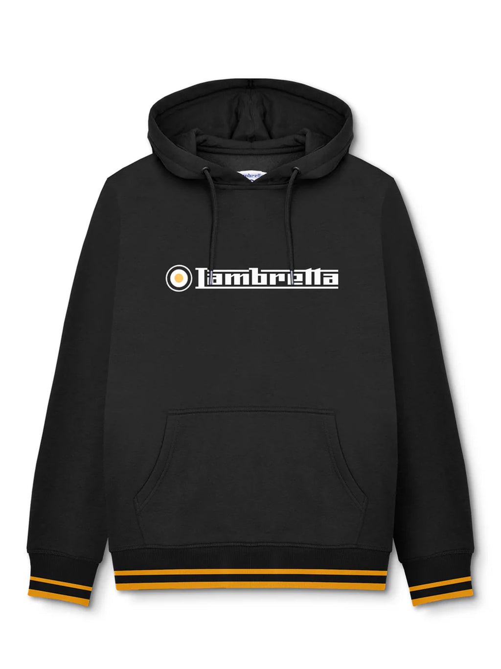 Mens Black Gold Logo Hoodie