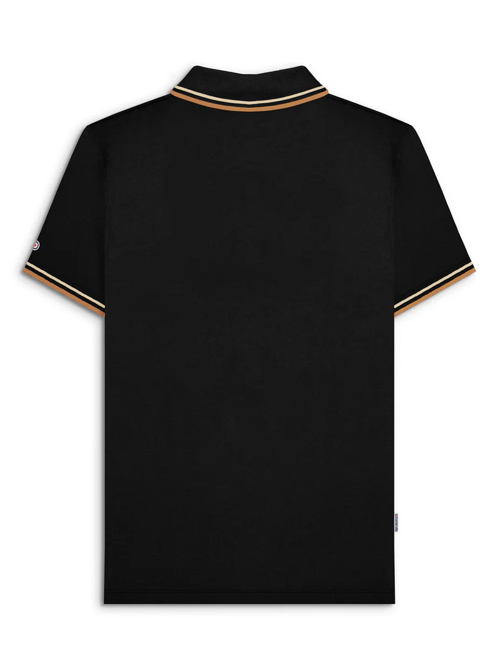 Mens Black Wood Ash Tobacco Twin Tipped Polo Shirt