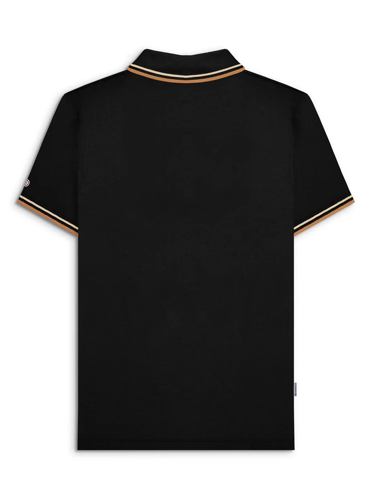 Mens Black Wood Ash Tobacco Twin Tipped Polo Shirt