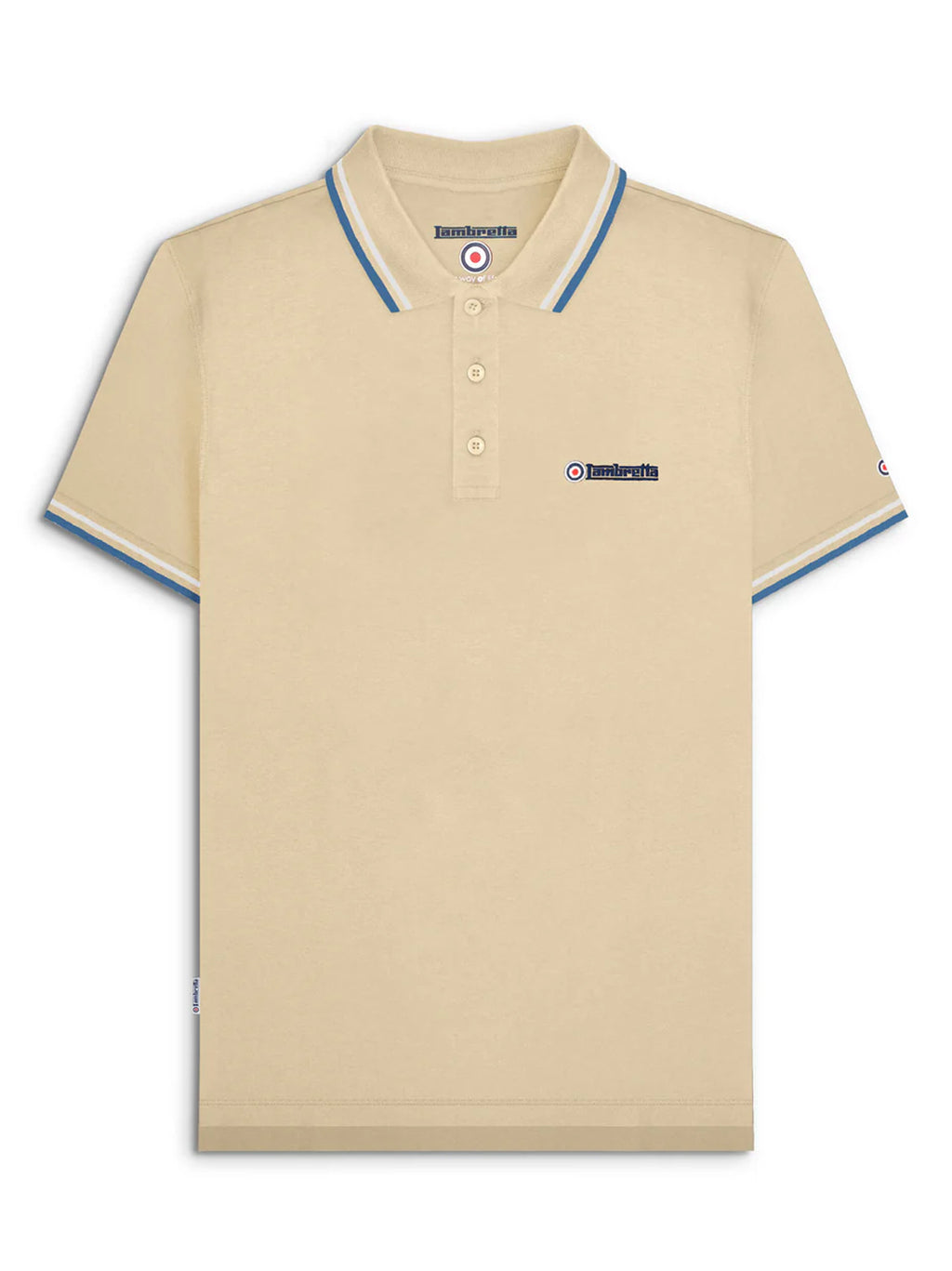 Mens Wood Ash Twin Tipped Polo Shirt