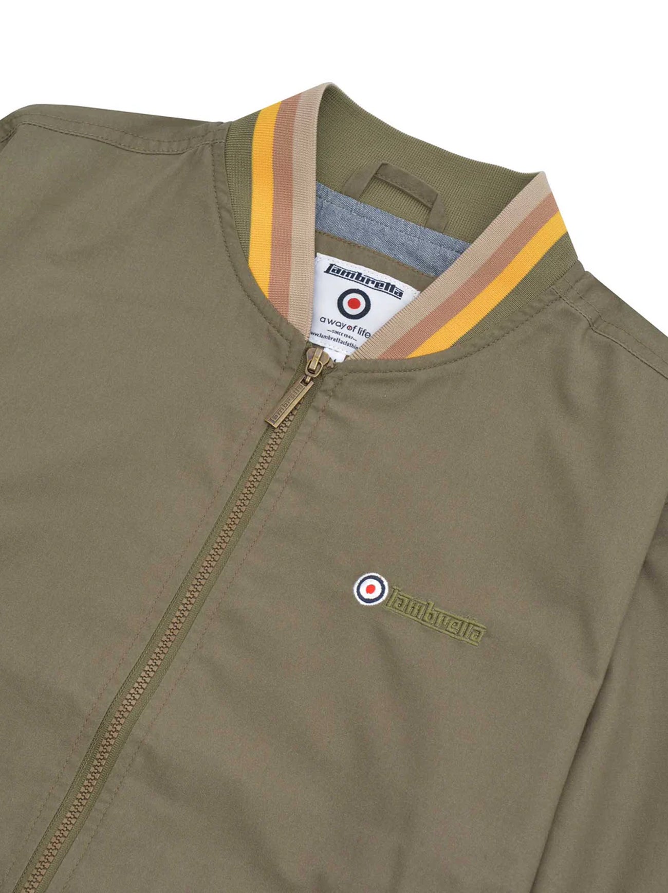 Mens Khaki Triple Tipped Monkey Jacket