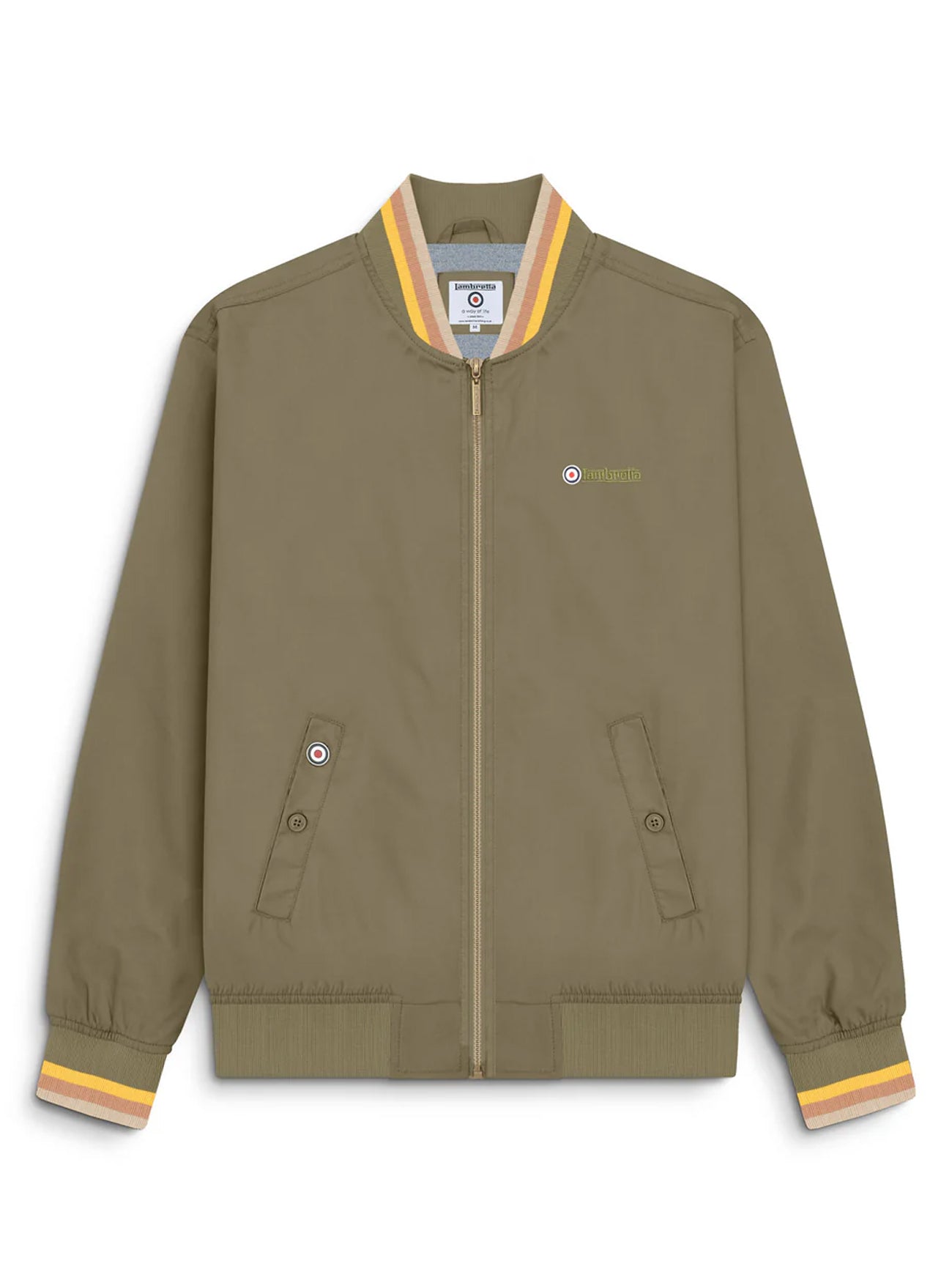 Mens Khaki Triple Tipped Monkey Jacket