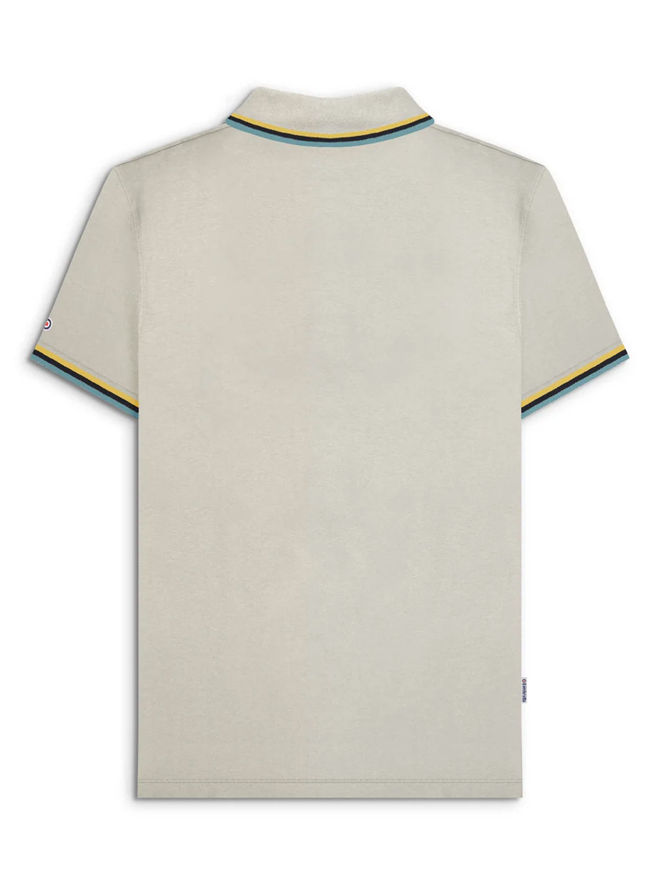 Mens Pebble Yellow Triple Tipped Polo Shirt