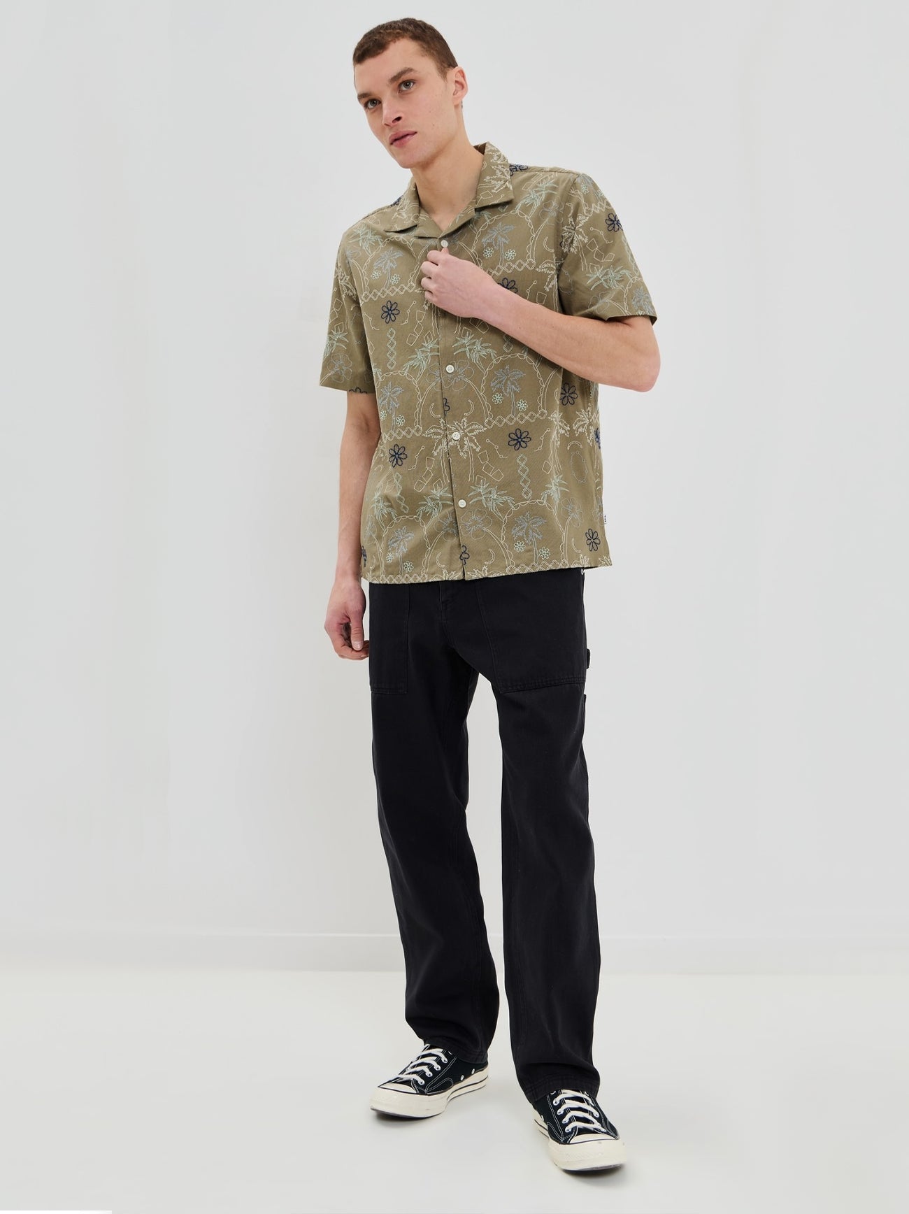 Mens Hawaiian Khaki Didcot Shirt