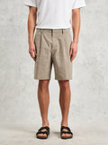 Mens Natural Linton Chalk Stripe Short