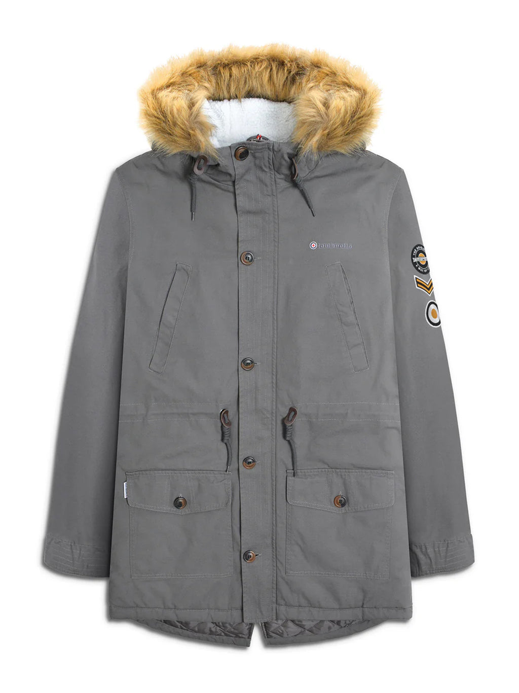 Mens Granite Sherpa Lined Parka Jacket