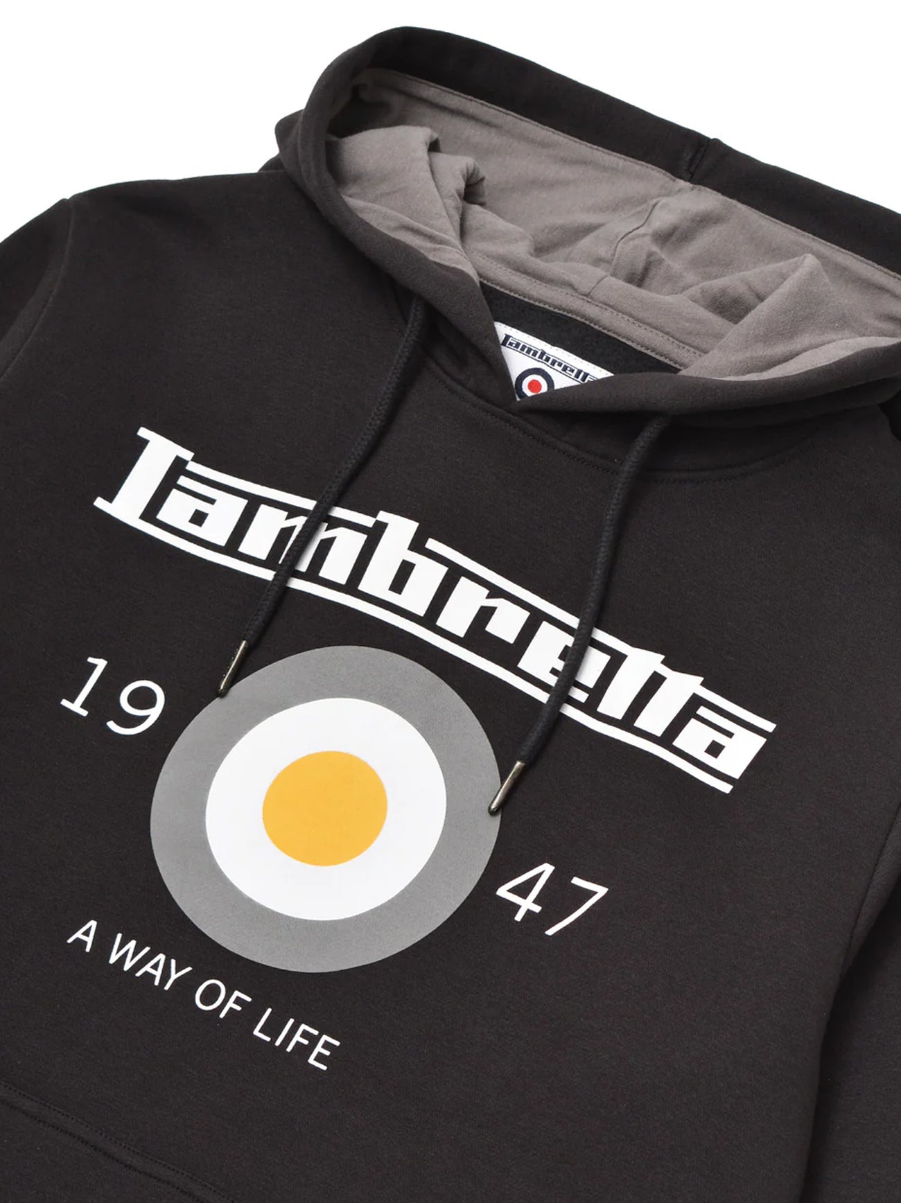 Mens Black Target Hoodie