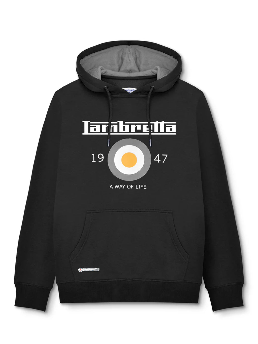 Mens Black Target Hoodie