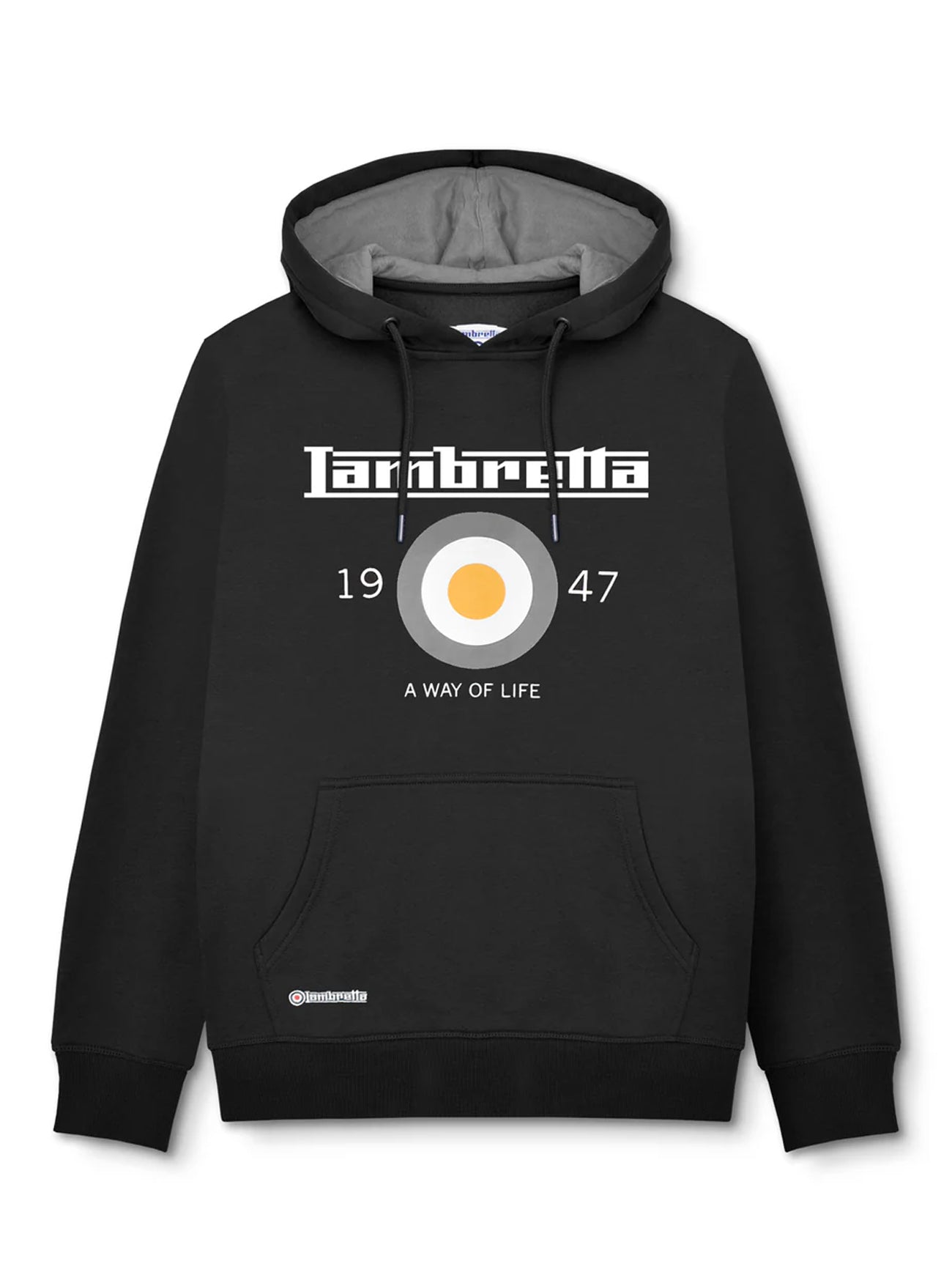 Mens Black Target Hoodie