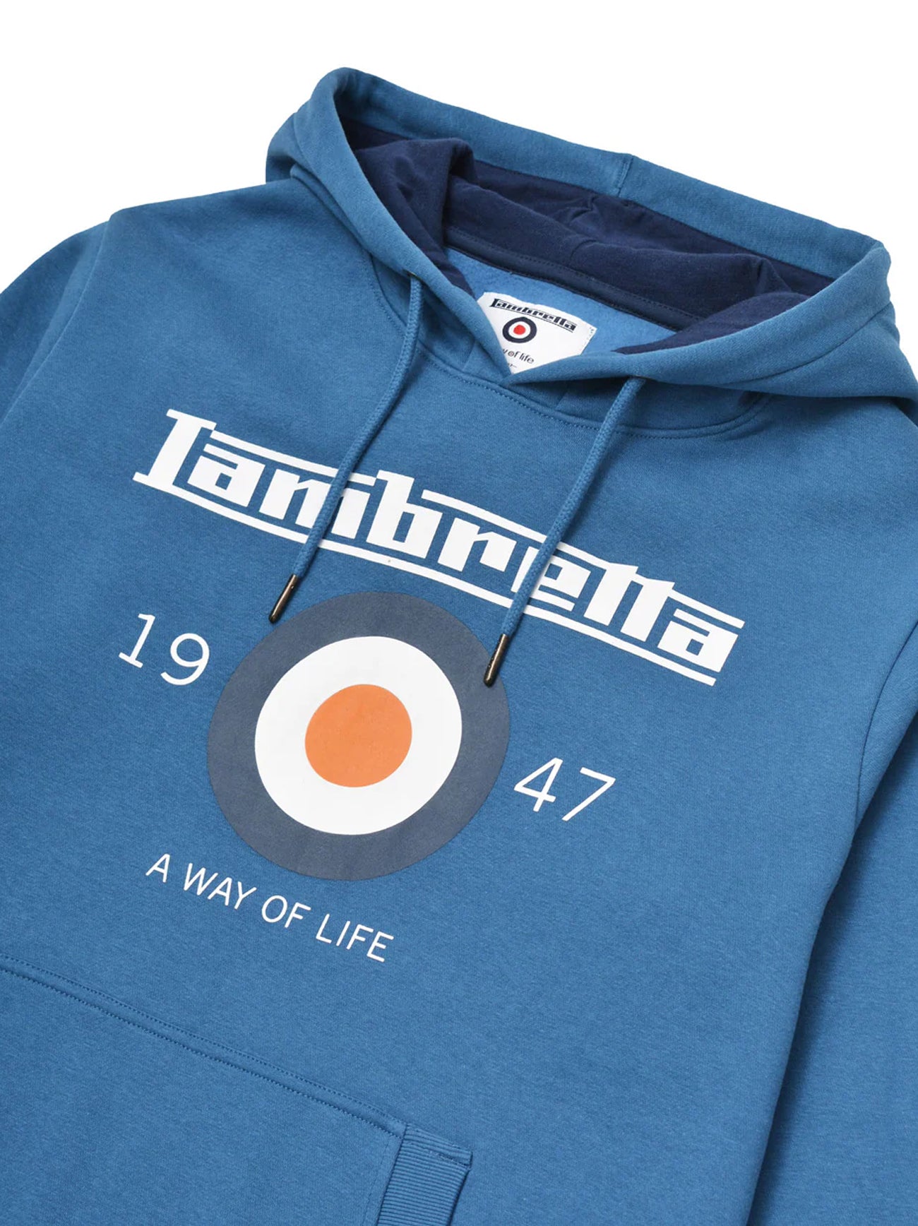 Mens Dark Blue Target Hoodie