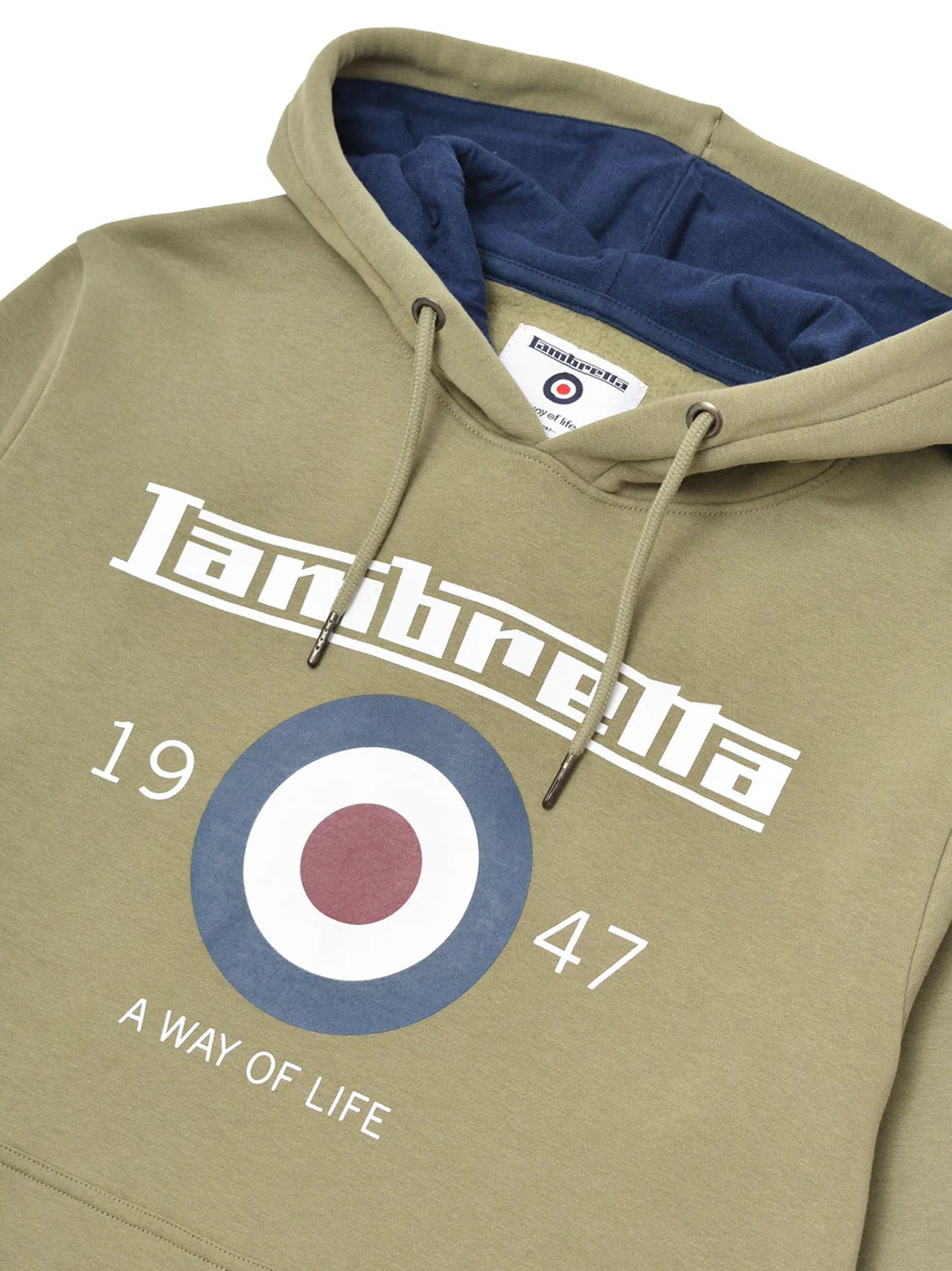 Mens Khaki Target Hoodie