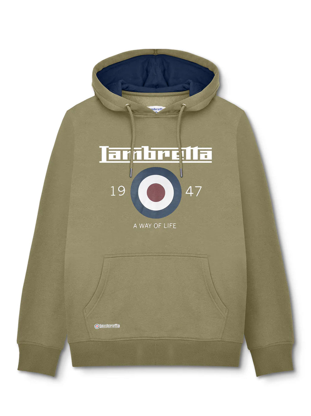 Mens Khaki Target Hoodie