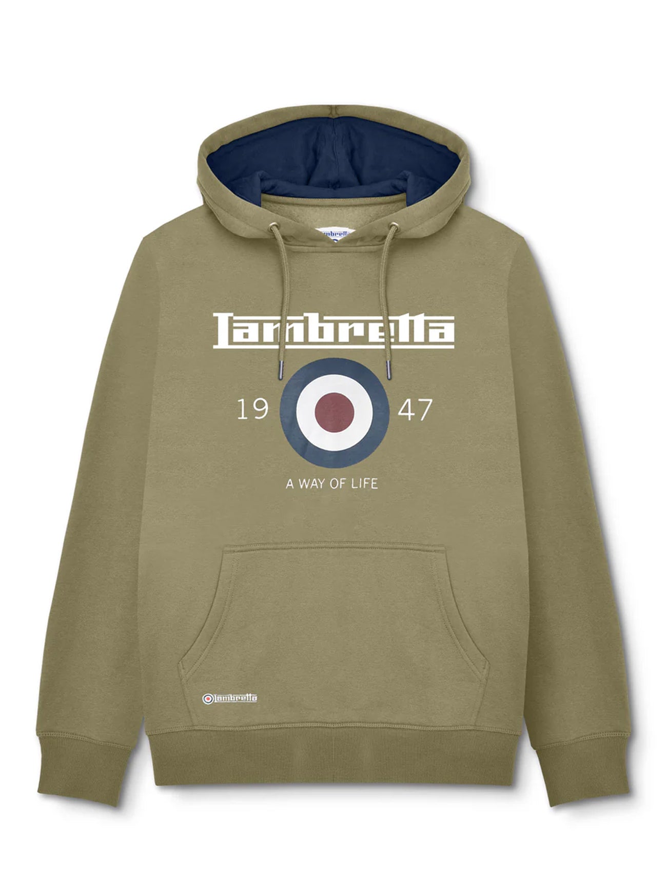 Mens Khaki Target Hoodie