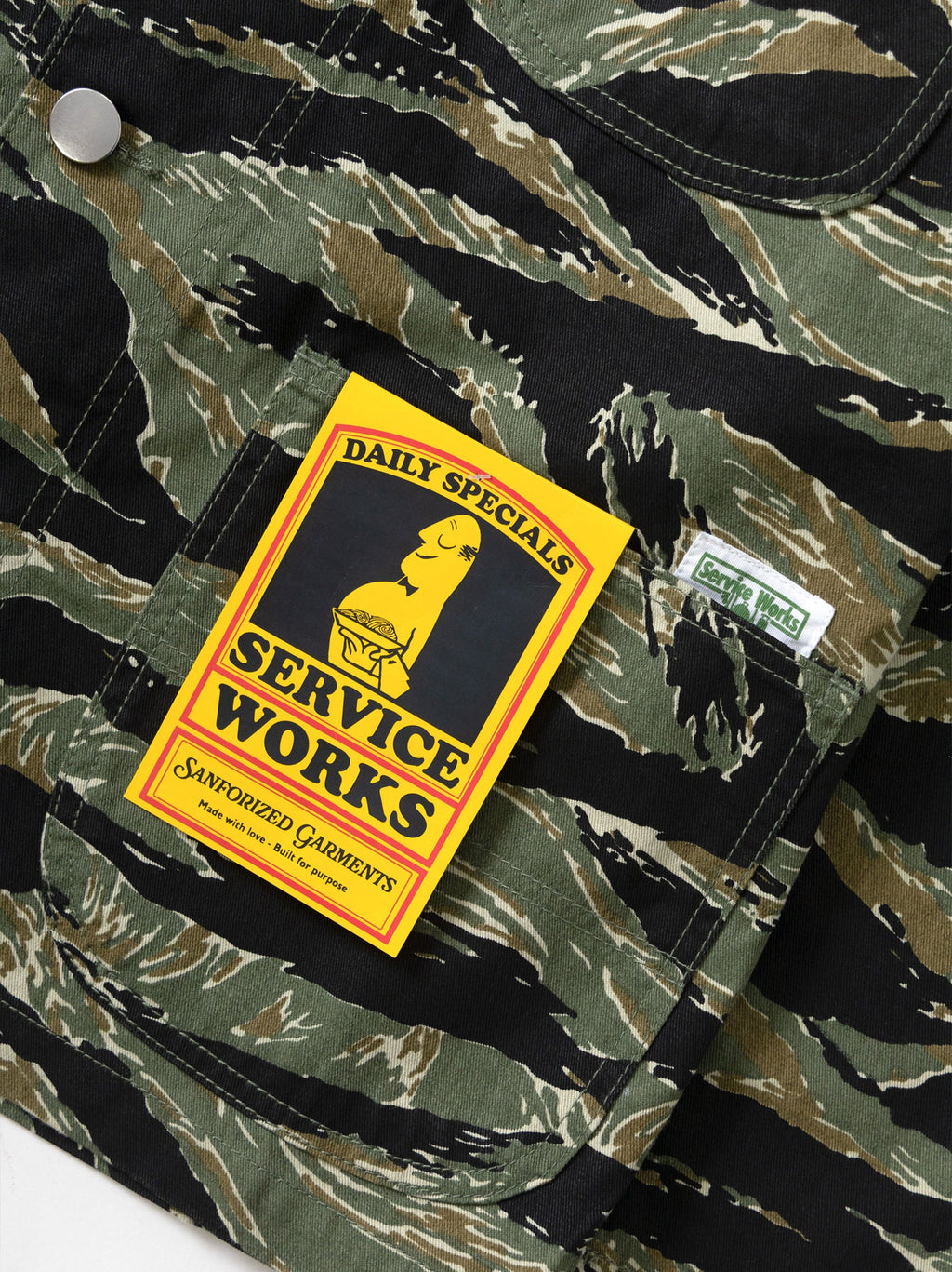 Mens Tigerstripe Patterned Coverall