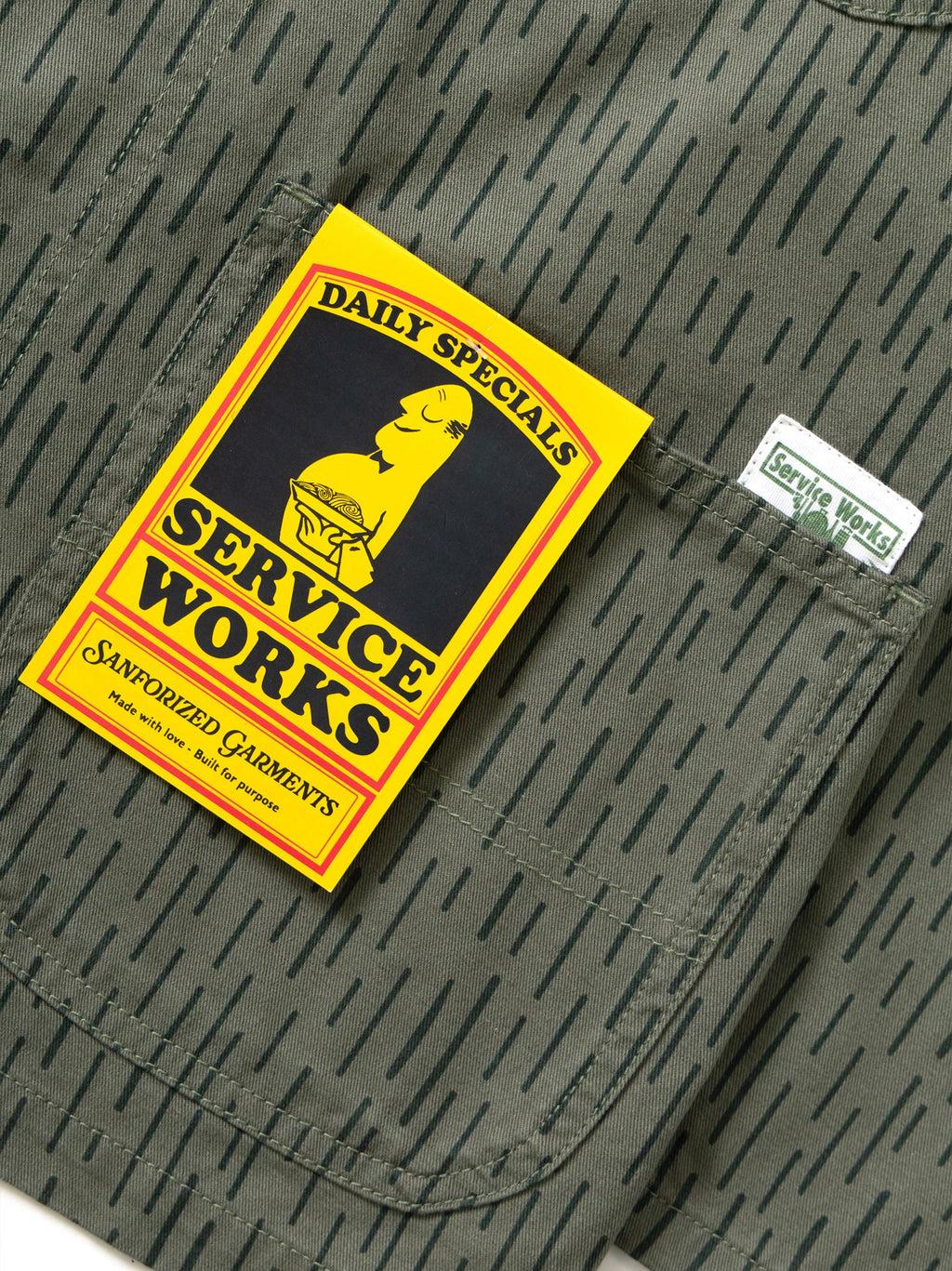 Mens Green Patterned Coverall