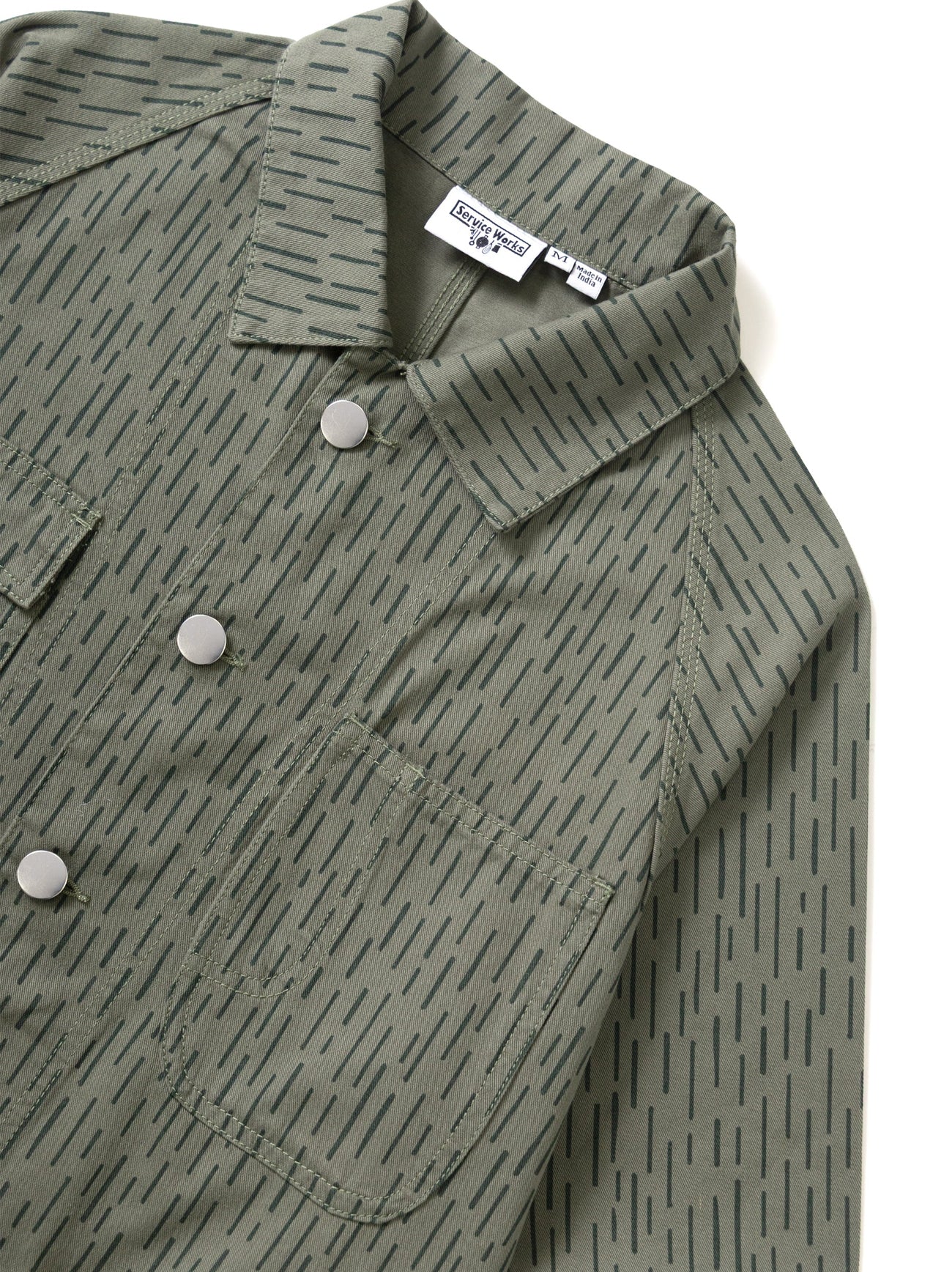 Mens Green Patterned Coverall