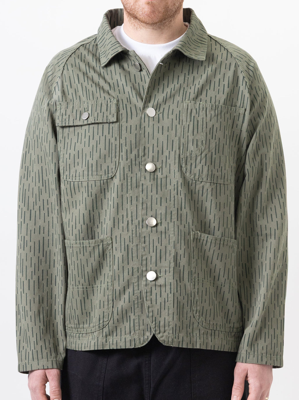 Mens Green Patterned Coverall