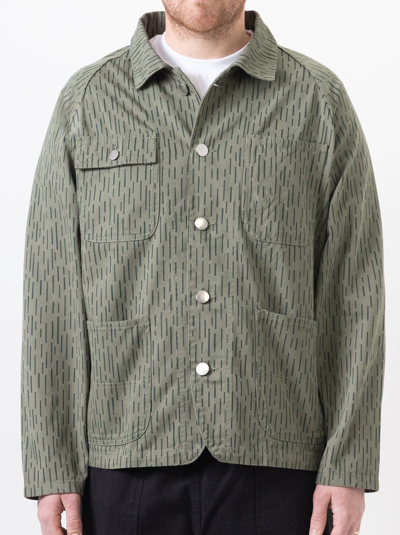 Mens Green Patterned Coverall