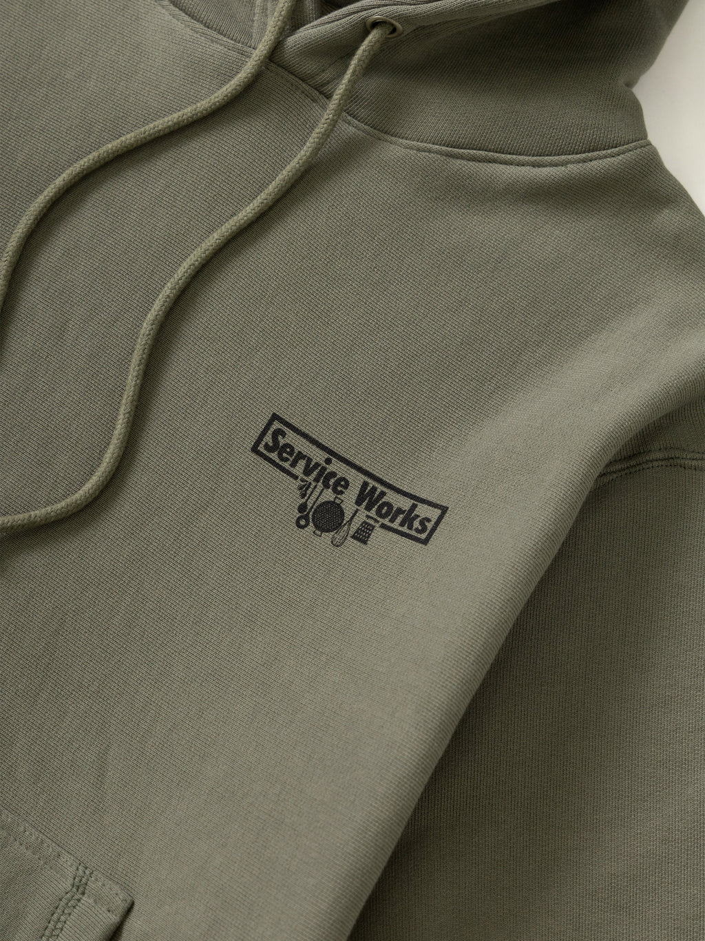Mens Olive Trademark Hoodie