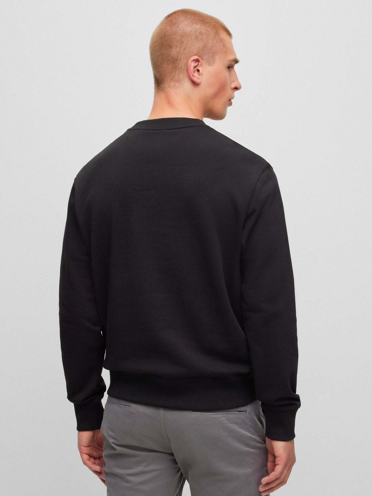 Mens Black WeBasic Crew Neck Sweatshirt