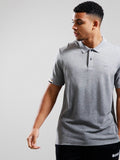 Mens Silver Parlay Short Sleeve Polo Shirt