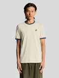 Mens Drop Cloth Sargasso Sea Ringer T-Shirt