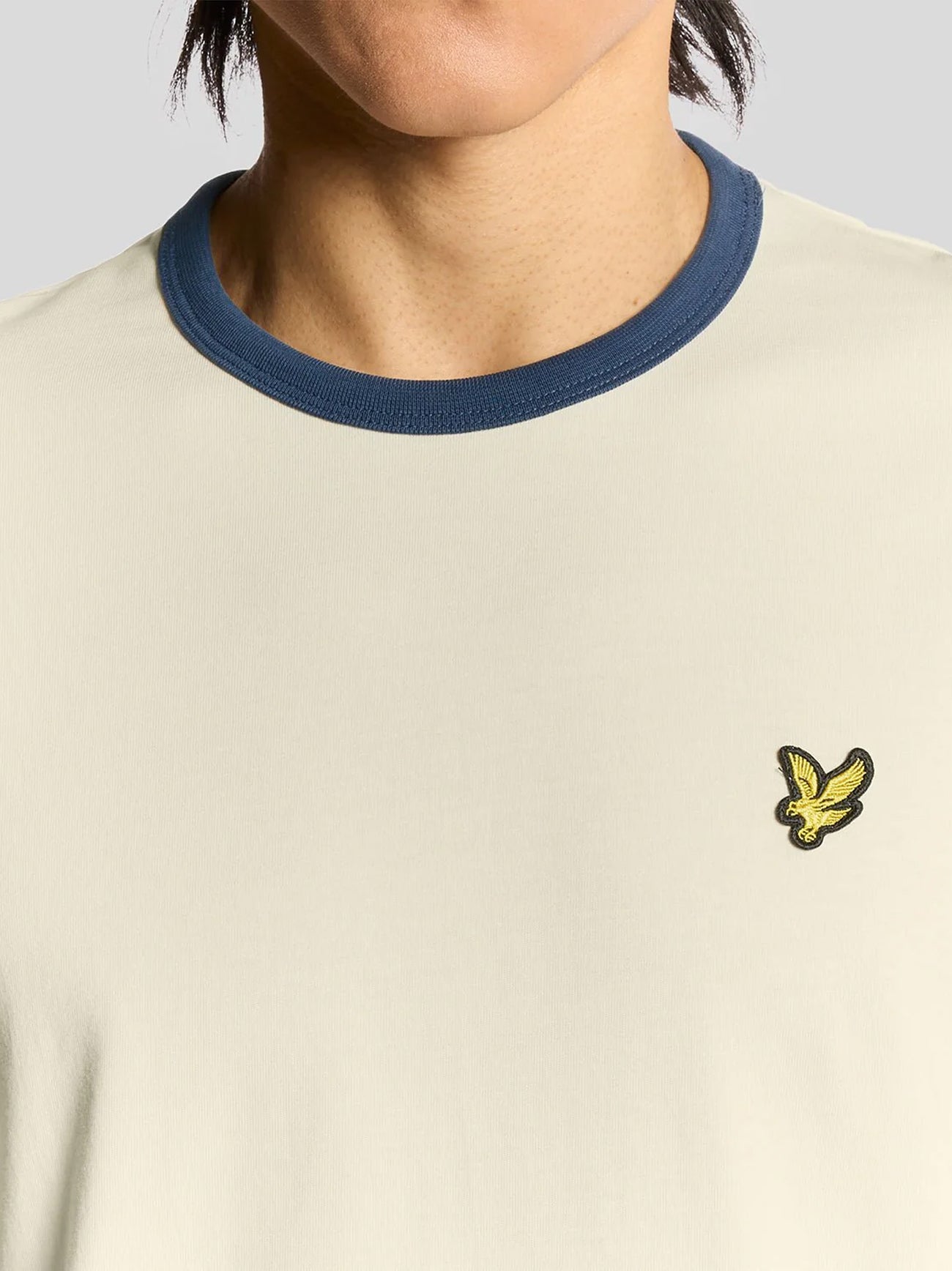 Mens Drop Cloth Sargasso Sea Ringer T-Shirt