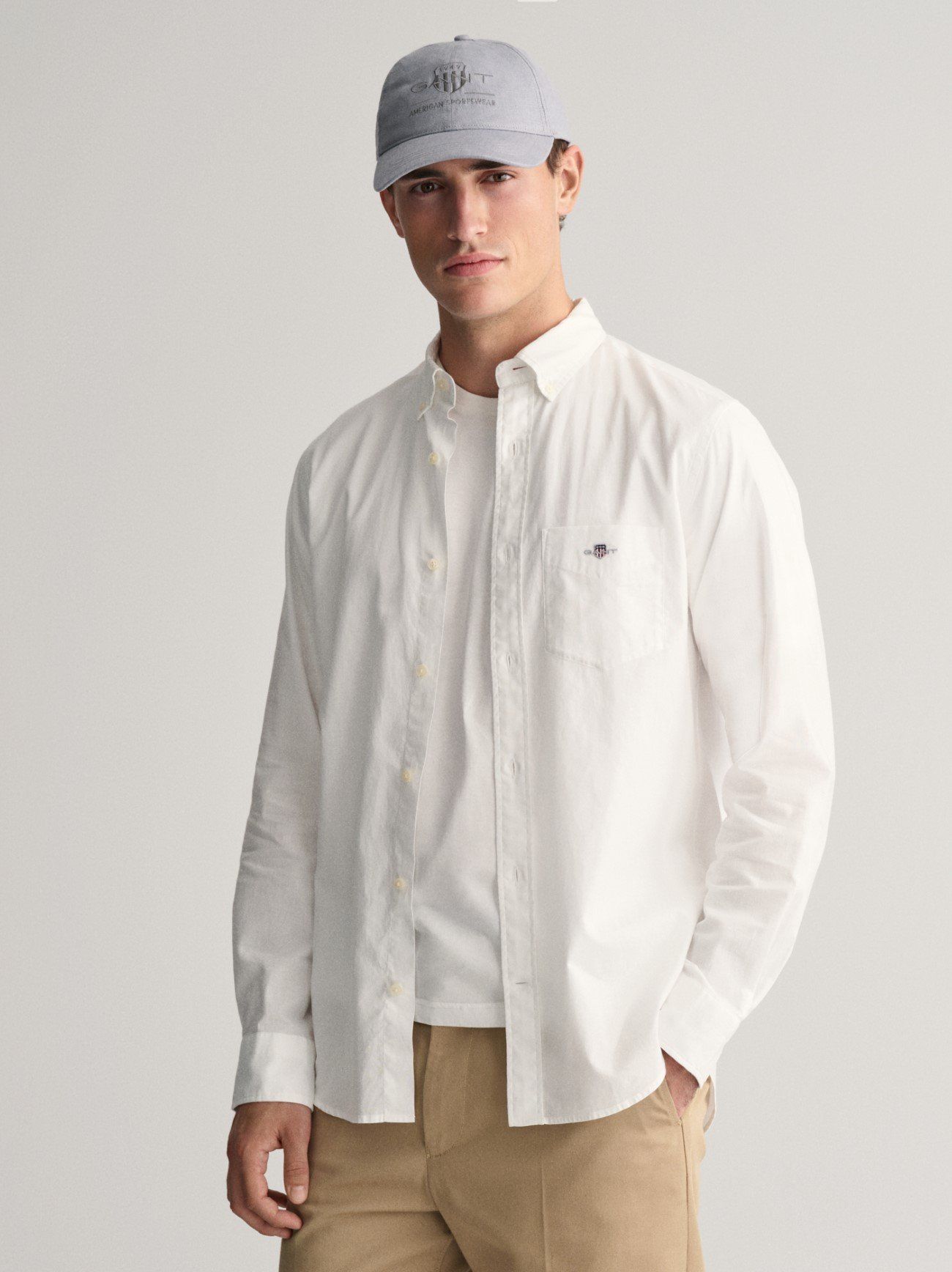 Mens White Cotton Linen Shirt