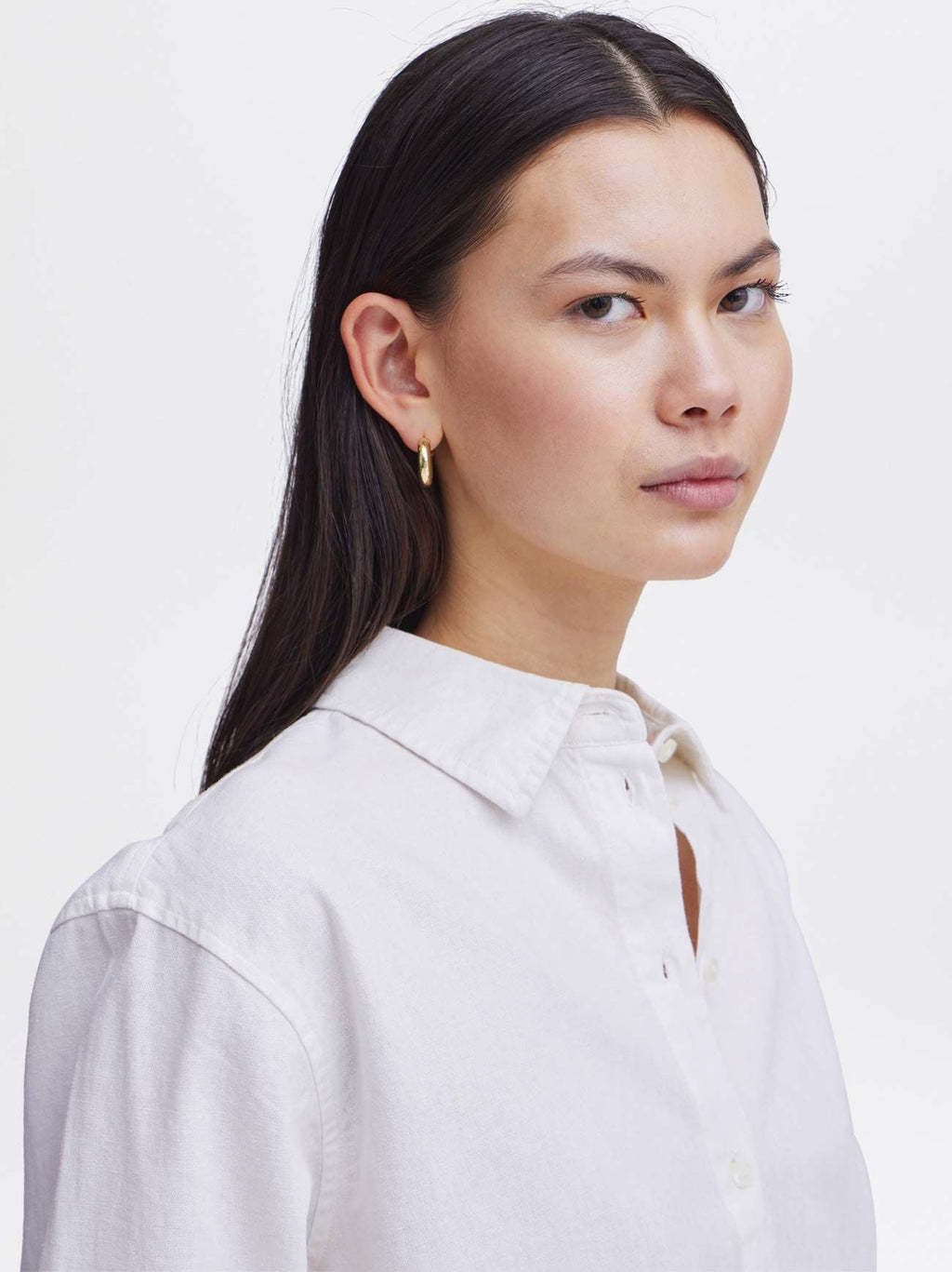 Womens Cloud Dancer Lino Shirt