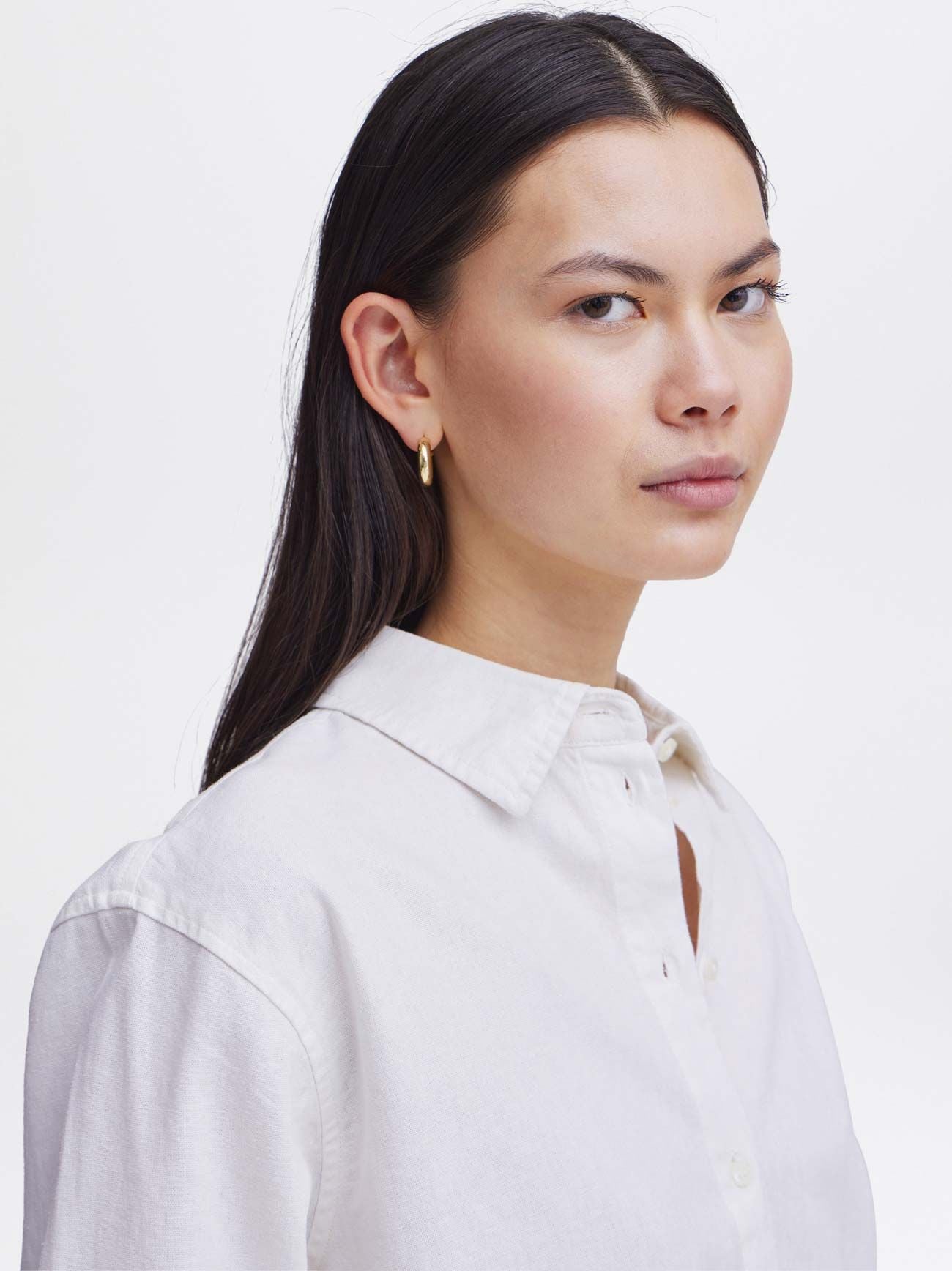 Womens Cloud Dancer Lino Shirt