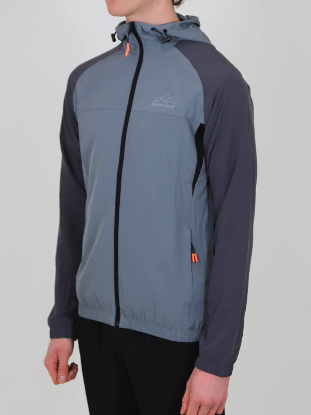 Mens Grey Charcoal Valley Track Jacket