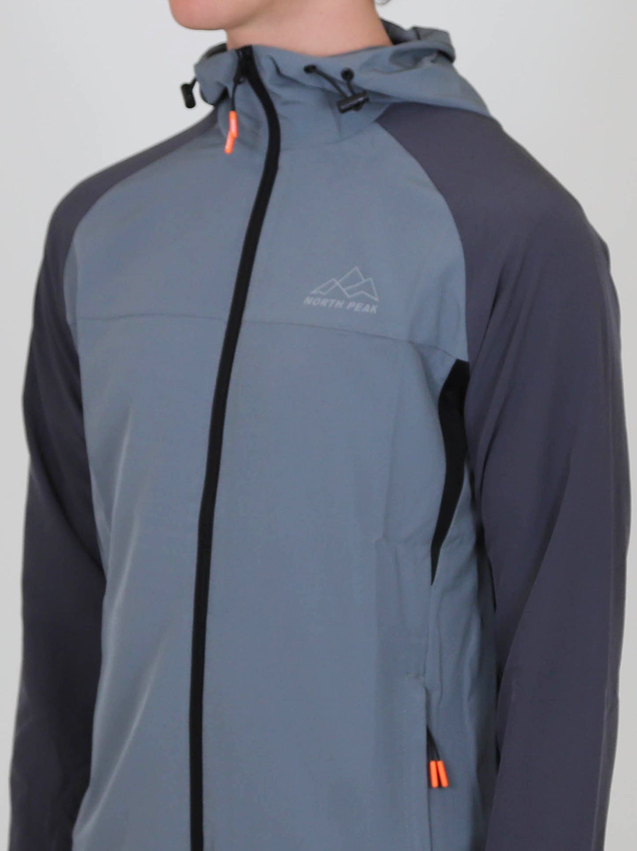 Mens Grey Charcoal Valley Track Jacket