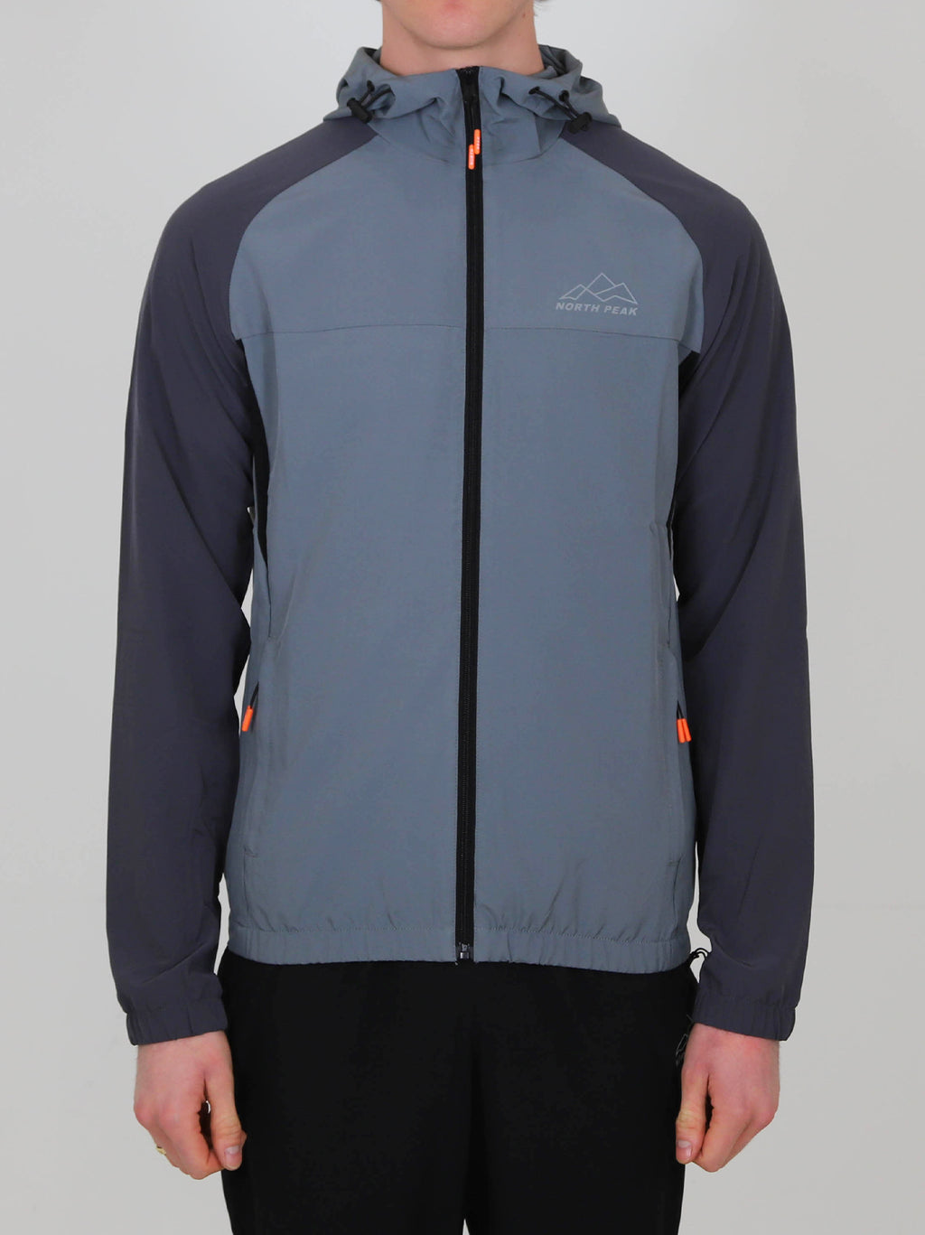 Mens Grey Charcoal Valley Track Jacket