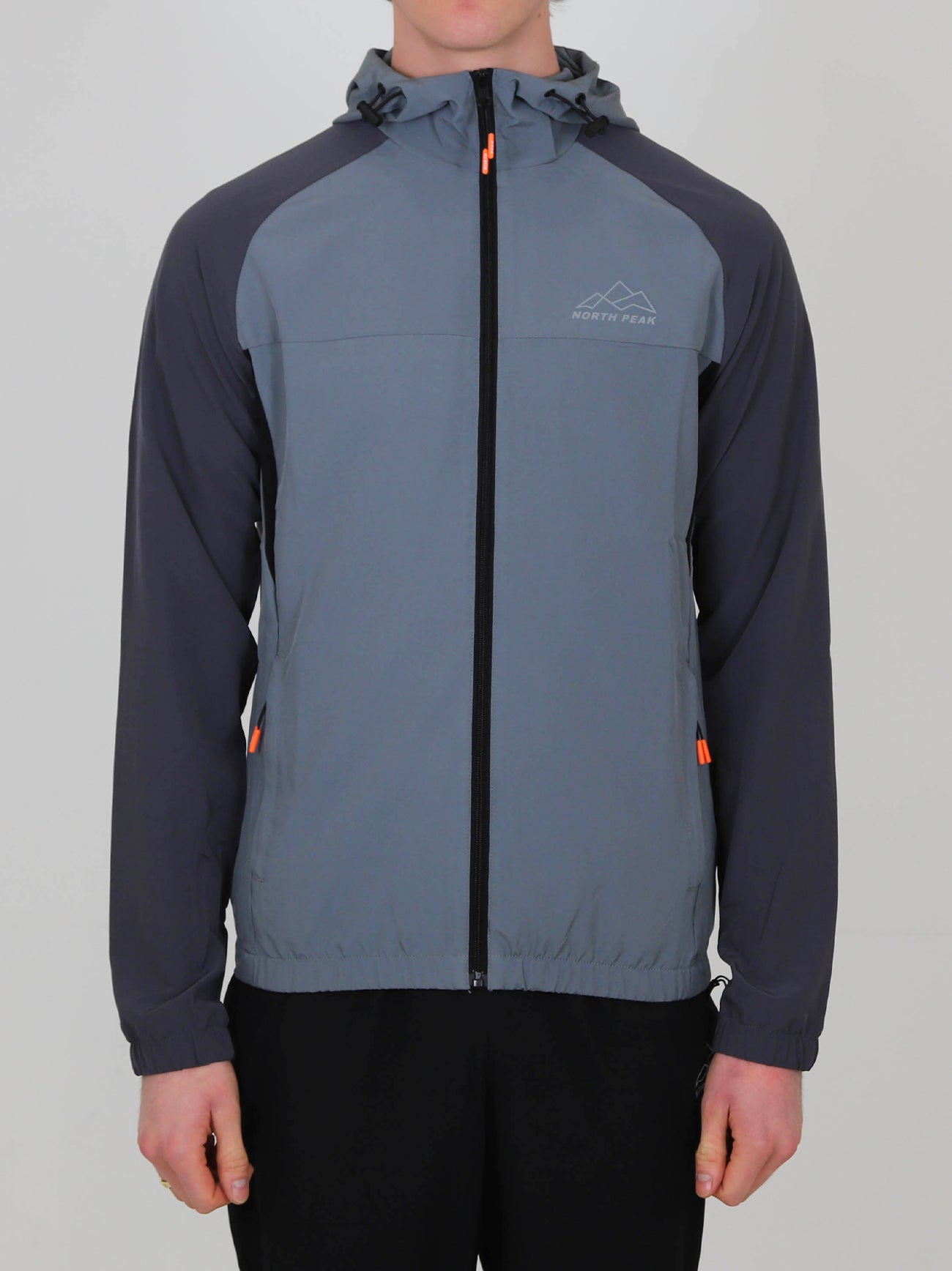 Mens Grey Charcoal Valley Track Jacket