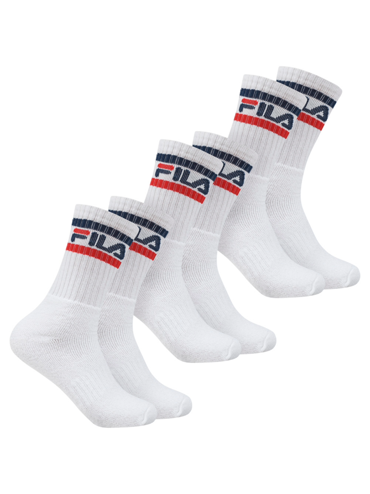 Mens White 3 Pack Sock