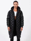 Womens Black Constellation Coat