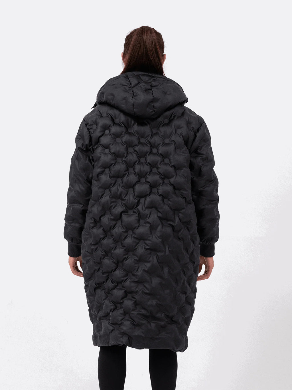 Womens Black Constellation Coat